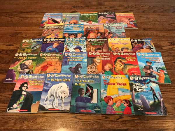 Photo (-) A to Z MYSTERIES by Ron Roy COMPLETE 26 Book Set  Scholastic $48