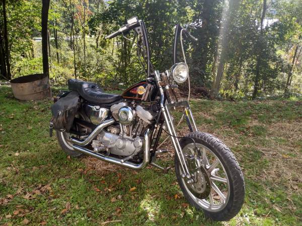 Photo 1986 Sportster 883 with Harley Springer heritage limited edition front end $3,500