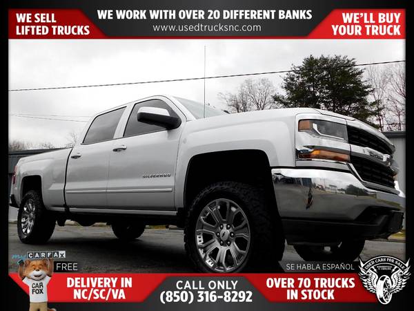 428/mo 2017 Chevrolet Silverado 1500 LT 4x4Crew Cab 6.5