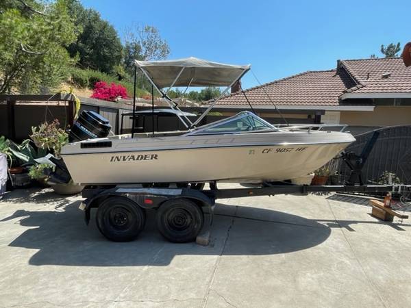 Photo 17 Foot Invader Boat and Trailer $1,500