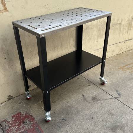 Photo 18x 36 Portable Welding Table Wedling Cart Universal Work Table $150