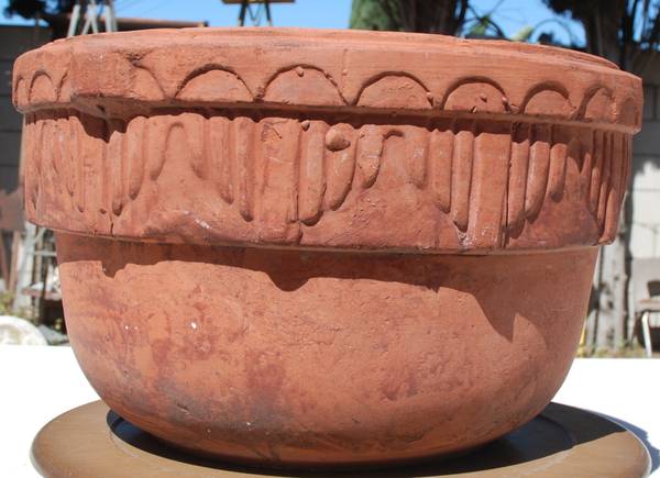 Photo 1920s Bauer Antique Red Ware Hanging Pot. Indian Pot $320