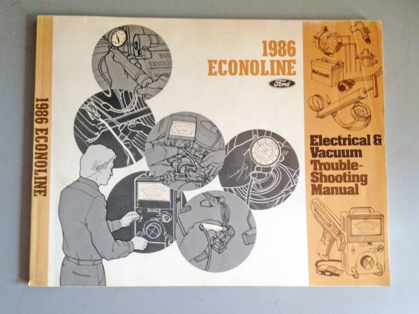 Photo 1986 FORD Econoline Van Factory Electrical  Vac Repair Manual $20