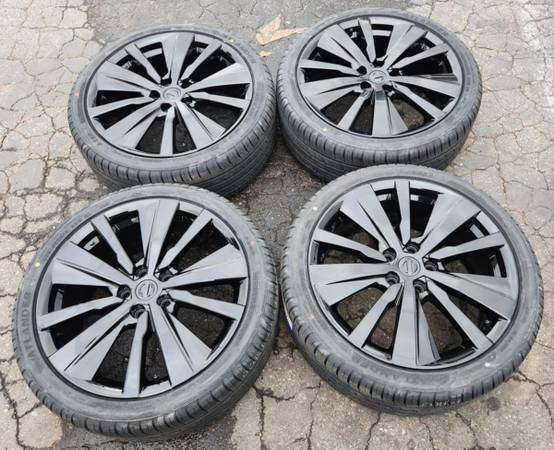 Photo 19 2022 NISSAN ALTIMA STOCK OEM RIMS GLOSS BLACK AND NEW TIRES $1,200