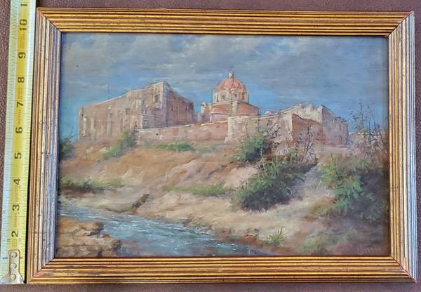 19th Century Painting. Franciscan Convent San Diego de Alcal, Morelos $300