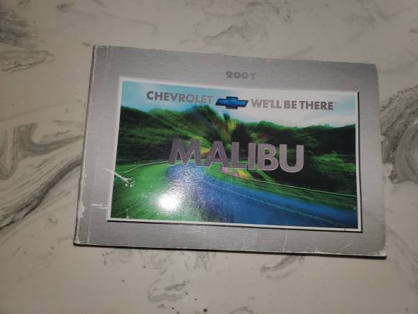 2001 Malibu Owners Manual Guide Book $7