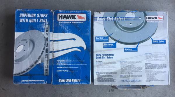 Photo 2 New Hawk Performance Quiet Slot Front Brake Rotors GMC Chevy HUS8690 - $60 (Aliso Viejo) lsaquo image 1 of 2 rsaquo (google map)