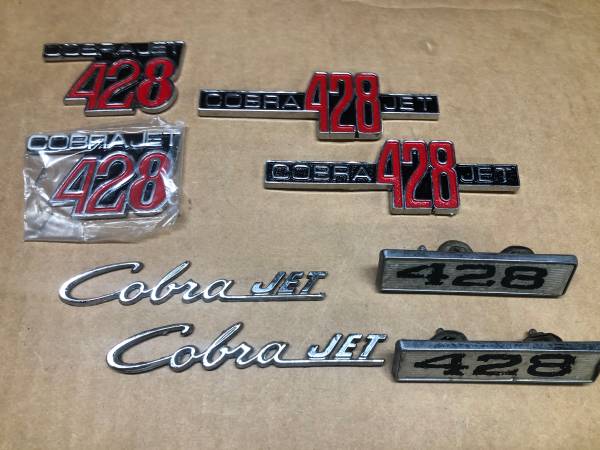 Photo 428CJ emblems 428 cobra jet mustang Shelby torino
