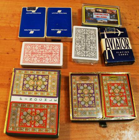 Photo 6 Vintage Unopened Decks of Cards and the Pinochle set for 60 Dollars $40