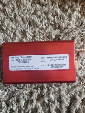 Photo AIRLINK CDMA C3111 REDWING CELLULAR DATA MODEMS POWERED BY SPRINT $50