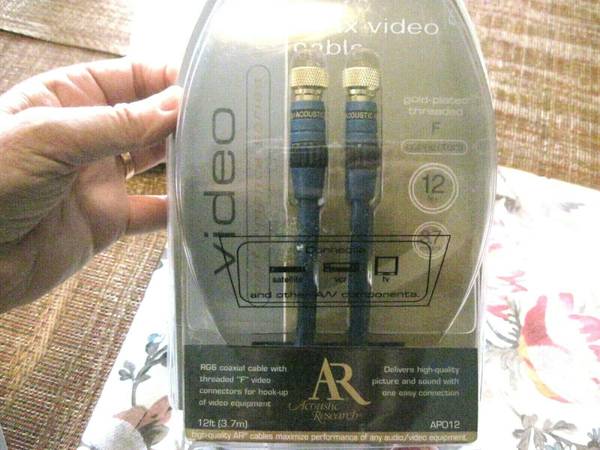 Photo Acoustic Research 12ft. Video Cable $12