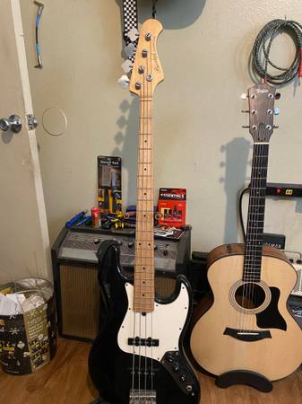 Bacchus Universe Series Electric Bass and crate  $450