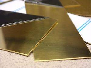 Photo Brass flat plate  14 thick, various sizes $5