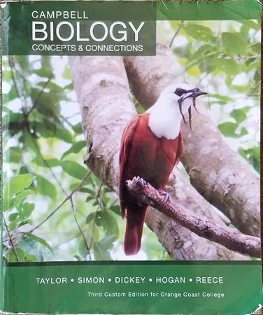 Cbell Biology Concepts  Connections 3rd Custom Edition (Paperback) $60