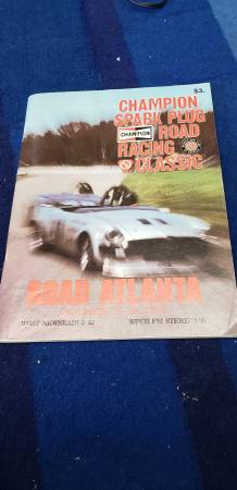 Photo Chion Spark Plug Road Racing Classic Road Atlanta 1978 Magazine Pro $40