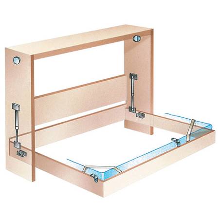 Photo Create-A-Bed Fold Down Murphy Bed Hardware Kit $120