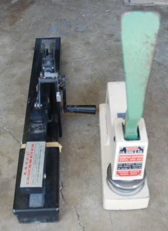 Photo Crockmeter and J.A. KING CO Mechanical Sle Cutter $200