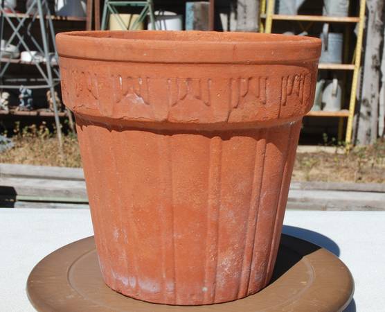 Photo Early Bauer Antique Red Ware Pottery Terracotta. Indian Motif Rare $275