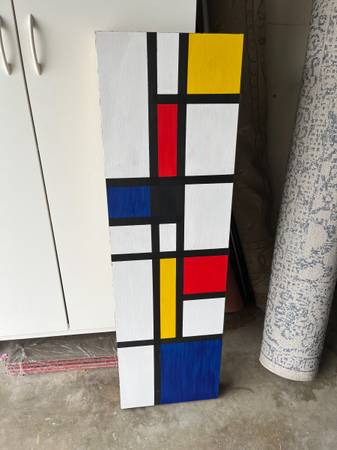 Photo Fold down ironing board with custom Mondrian artwork - $60 (Huntington Beach) lsaquo image 1 of 5 rsaquo (google map)