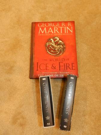 Photo GOT 1st Ed The World of Ice  Fire Book $40