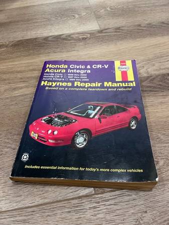 Photo Haynes Repair Manual Honda Civic  CR-V Acura Integra $10