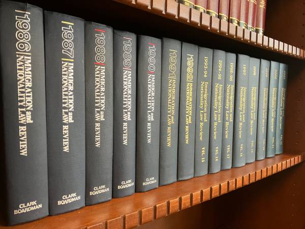 Immigration and Nationality Law Review 1986 - 2001 Law Library Set OBO $50