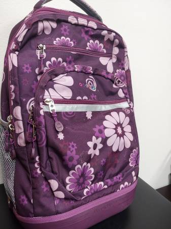 J World Sundance Rolling Backpack, Large 20 Inch, Purple, BRAND NEW $35