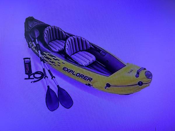 Photo )KAYAK 2 Person Inflatable Kayak $50