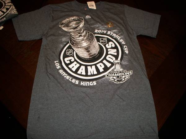 Photo Los Angeles Kings 2014 Stanley Cup Chions T Shirt Mens Small NEW $10