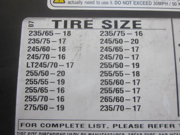 Photo NEW Truck SUV Cable Chains SCC ZT735 Fits some 15 to 20Tires $50