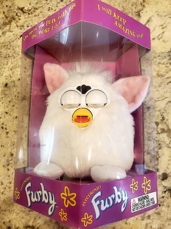 Photo New Furby 70-800 Series 1 Tiger Snowball Electronic Toy - Rare Eyes $99