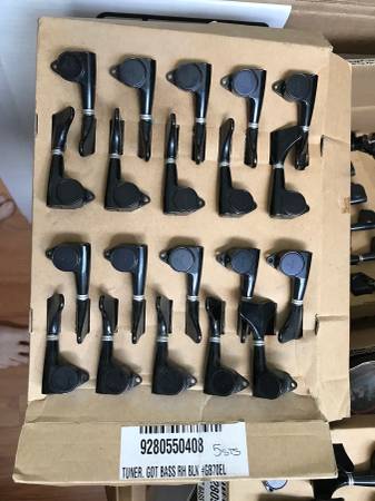 Photo New Gotoh Mini 4 or 5 bass guitar Tuners tuning Pegs Keys Fender Tuner $10