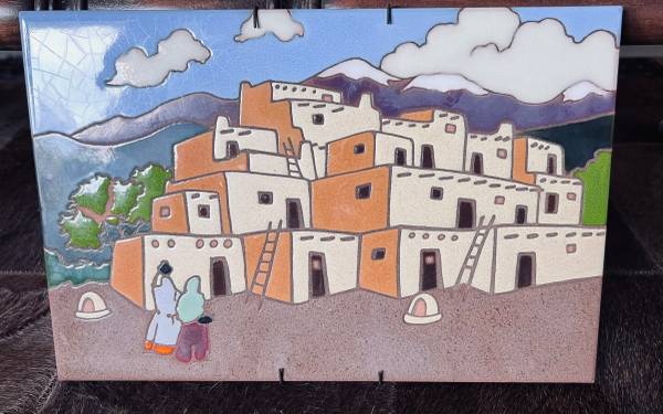 New Mexico Native American Pueblo Wall Tile Southwest Style Arius Tiles Santa Fe $35