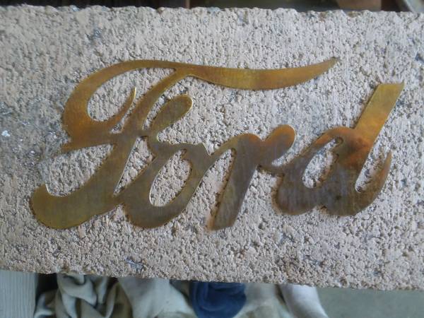 Photo ORIGINAL 1920s FORD MODEL A OR MODEL T BRASS RADIATOR NAME PLATE $35
