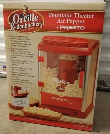 Photo Presto 05314 Orville Redenbachers Fountain Theater Hot Air Popcorn Po $35