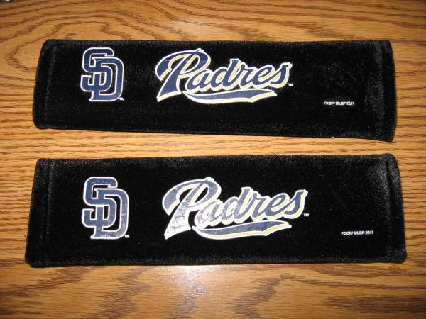 SAN DIEGO PADRES SEAT BELT COVERS $10