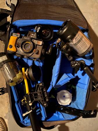 Photo Sea and Sea Seamaster Pro Ex camera, with all accessories, flash, bag $150