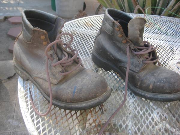 Steel Toe Work Boots - used $55