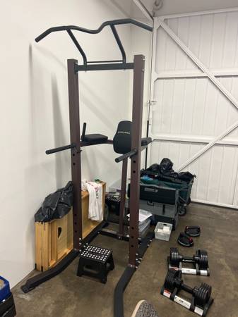 Photo Steelbody Power Tower Pull Up Rack Home Gym Workout Equipment Gear $200