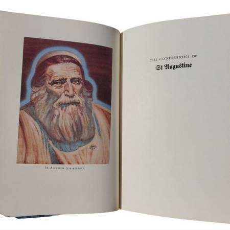 Photo The Confessions of St. Augustine Hardcover Book  Heritage Press 1963 $25