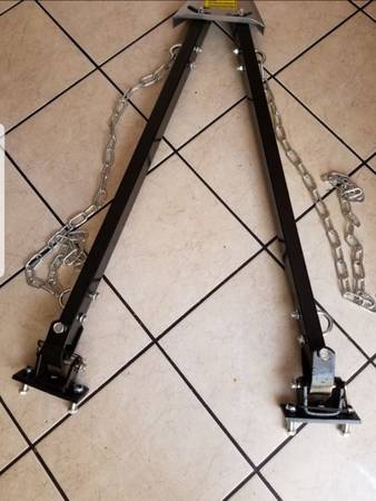 Photo Tow bar 5000 Lbs heavy duty for any car adjustable with chains new $95