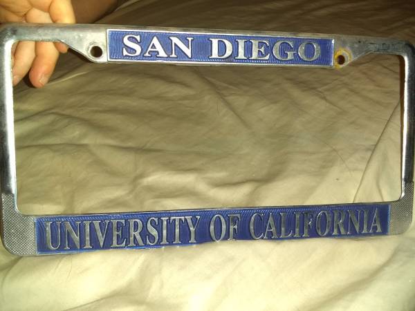 UCSD  LICENSE FRAME San Diego University of California $5