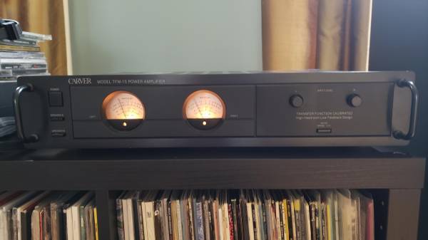 Photo Vintage Carver TFM-15 Stereo Power Amplifier 100WPC $285