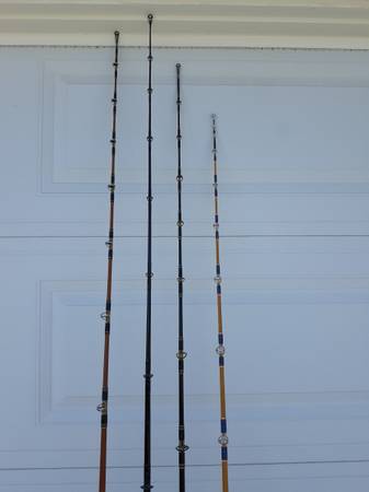 Photo Vintage Custom Wrapped Fishing Rods