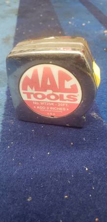 Vintage MAC Tools 25 foot Tape Measure MT25K $25