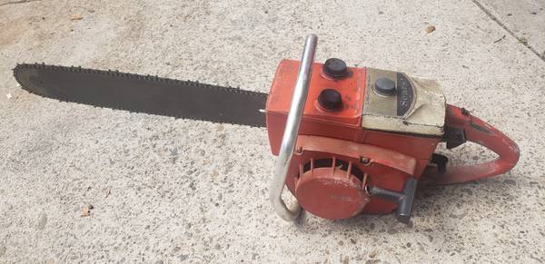 Photo Vintage Sears D-44 Direct Drive Chainsaw 1950s 60s $200