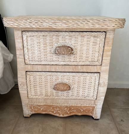 Photo Wicker Nite Stand-Pier One Jamaician Collection $200