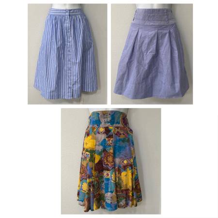 Photo Womens  Juniors a-line skirt bundle of 3 - size small  medium $10