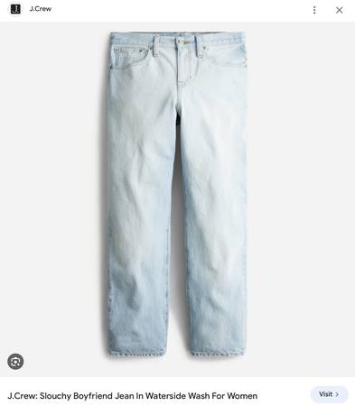 Photo womens J. Crew Slouchy boyfriend denim jeans size 28 $25