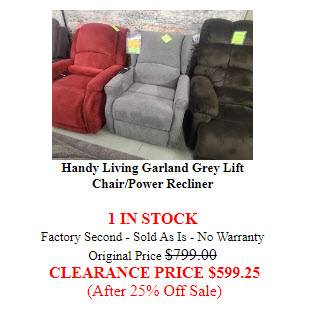 Photo 10 DESIGNER LIFT CHAIR - CLEARANCE DEALS - STARTING AT $599